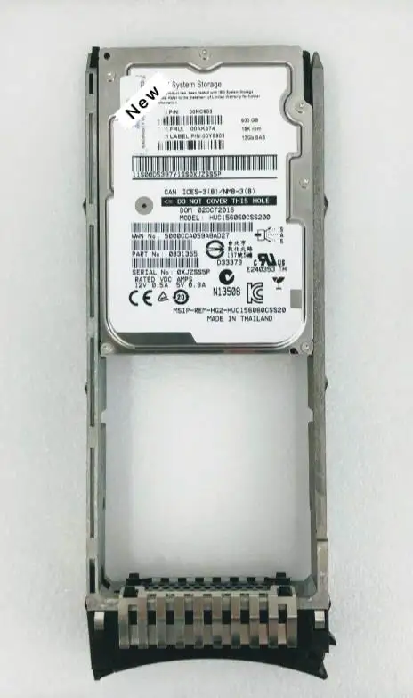 

00AK374 600G 15K SAS 2.5 V35/V3700 00AK375 Ensure New in original box. Promised to send in 24 hours