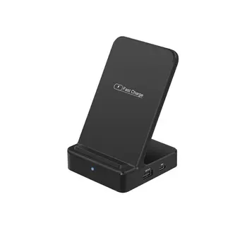 

For iPhone 8 Plus X XR XS Max For Samsung S10 E S9 + S8 s7 Note8/9 18 W USB Wireless Charger Stand QC 3.0 Fast Charger