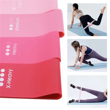 

4Pcs/Set Gradual Change Color Elastic Fitness Bands Rubber Resistance Bands Yoga Workout Sport Elastic Bands