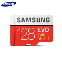 Original SAMSUNG EV0 Plus Micro SD Karte Speicher Karte 128GB SDXC C10 U3 TF Karte Mit Adapter-Karte für Telefon/Kamera/Drone