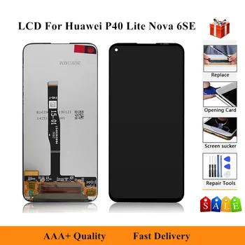

LCD For Huawei p40 lite LCD Display P40 liteTouch Screen Digitizer Assembly Display For Huawei nova 6 SE LCD Replacement