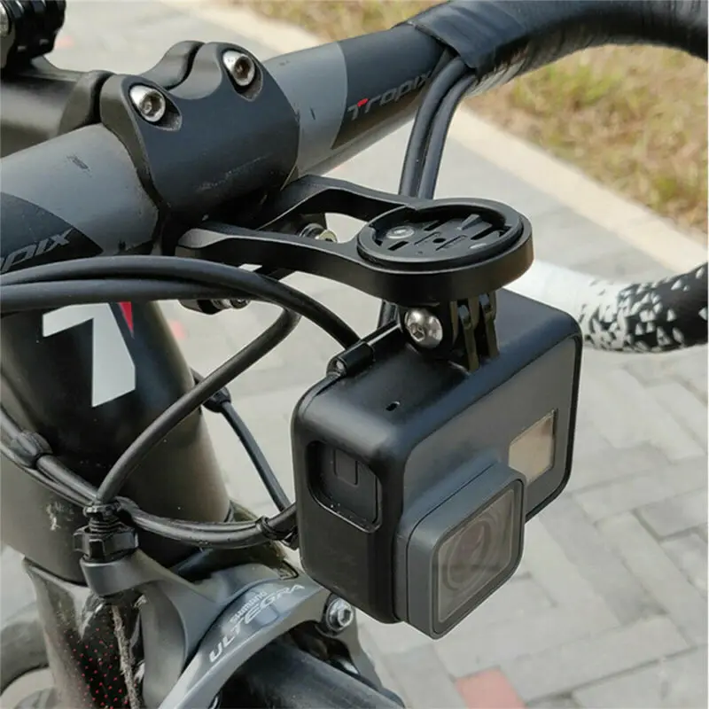 MTB дорожный велосипедный компьютер Камера держатель из передний вынос руля