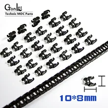 100-200 Tanque Técnico pçs/lote Elo Da Cadeia Motocicleta Compatível com 3711 15379 MOC Tanque Modelo de Blocos de Construção Tijolos Peças Presentes