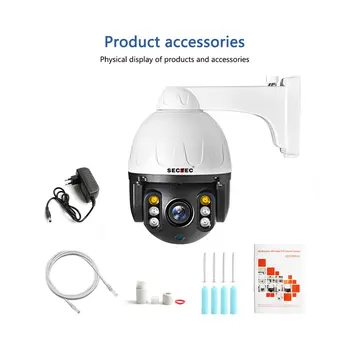 

ST-382-2M-AI HD Wifi PTZ IP Camera Outdoor 2MP Wireless Security Dome Camera IR 20M CCTV Surveillance Cameras APP Control