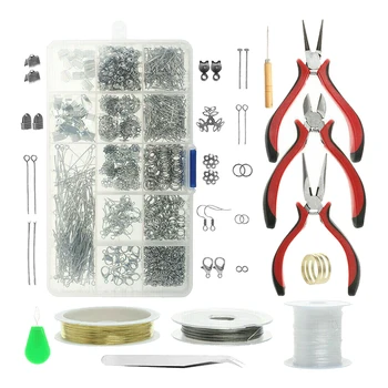 

Jewelry Making Starter Kit Set Earrings DIY Bracelet Necklace Findings Making
