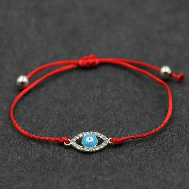 ANILLO женская красная веревочная нить с якорем плетеный браслет фианитом