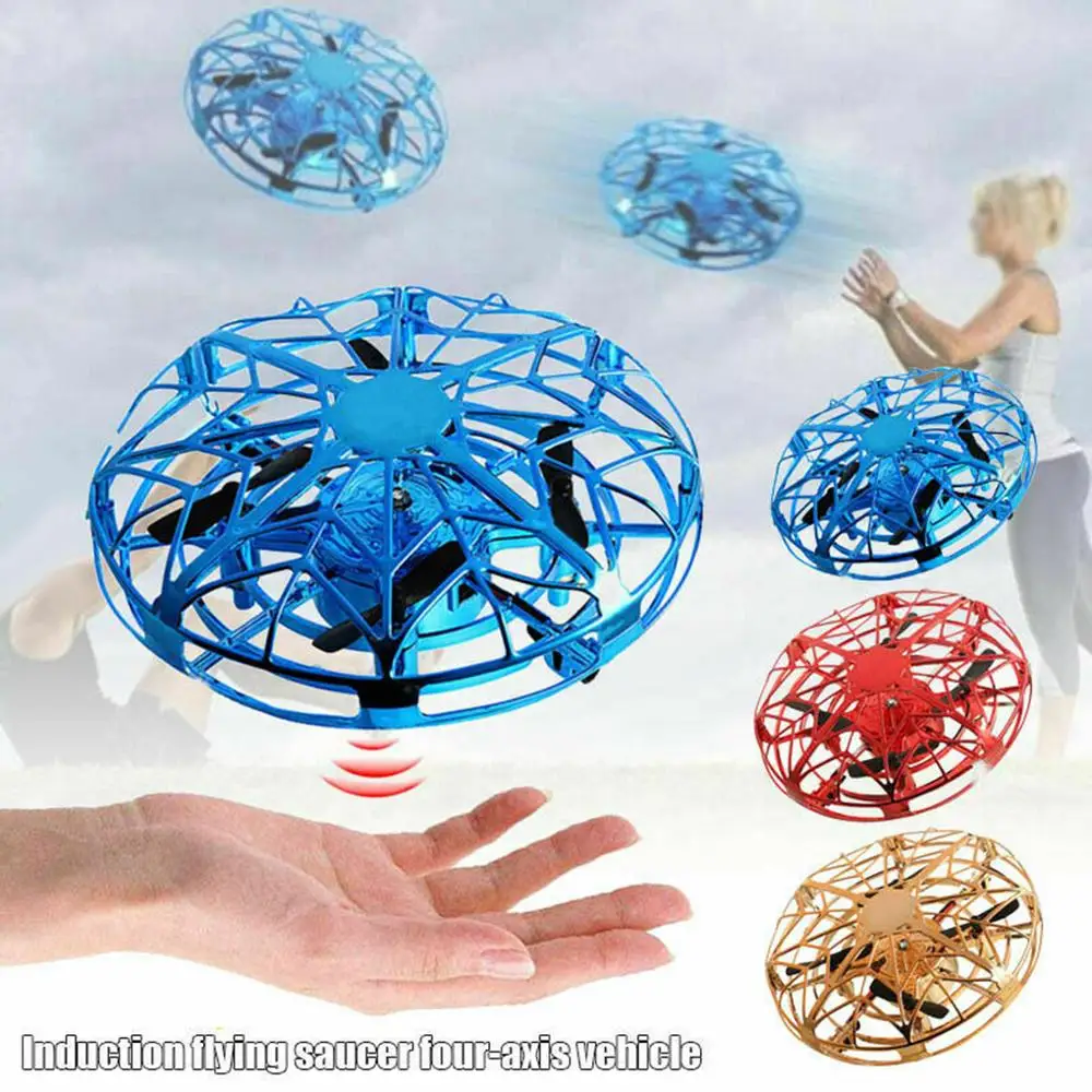 Mini Drone UFO Hand Operated RC Helicopter Quadrocopter Dron Infrared Induction Aircraft Flying Ball Toys For Kids Mini Drone UFO Hand Operated RC Helicopter Quadrocopter Dron Infrared Induction Aircraft Flying Ball Toys For Kids
