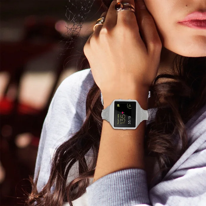 Кожаный ремешок для часов на замену браслет ремень для FitbitBlaze Смарт часы OD889
