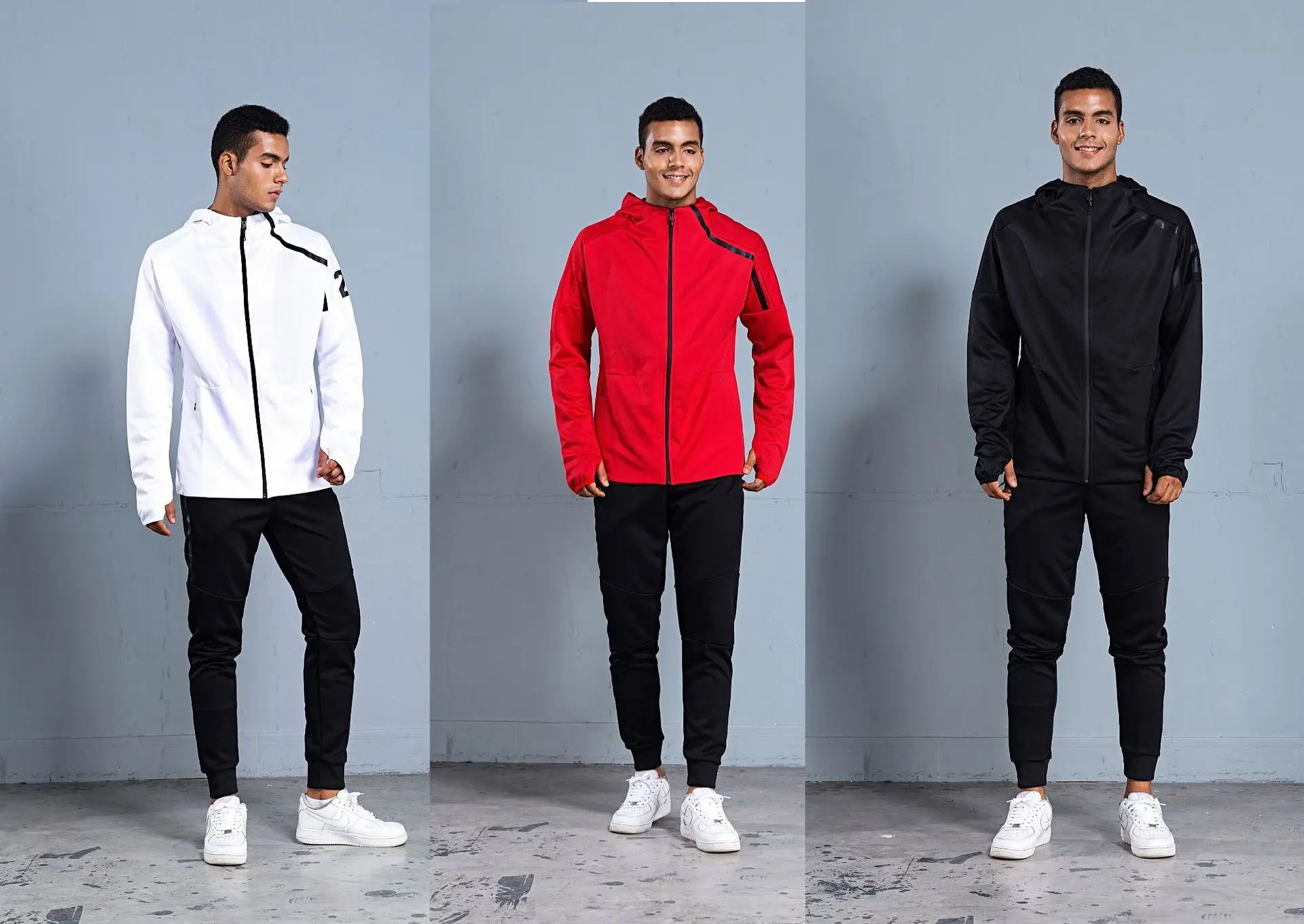 

Basketball Sports Suit Men's Autumn And Winter COLLEGE STUDENT'S Long-Sleeve Night Run Fitness Suit Custom Casual Football Print