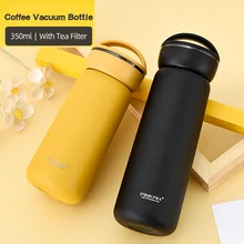 Thermos 350 en acier inoxydable de 316 ml, flacon sous vide, tasse de voyage Portable, thermotasse avec filtre à thé et café, tasse d'eau isolée