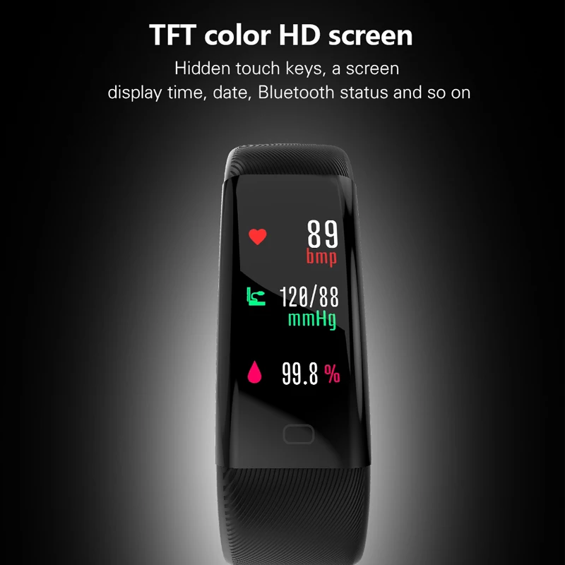 F07 Plus Bluetooth Смарт браслет OLED цветной экран IP68 Водонепроницаемый