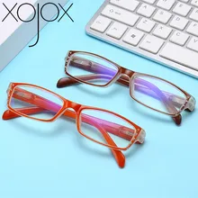XojoX квадратные очки для чтения, женские ретро очки с имитацией бриллианта для чтения+ 1,0+ 1,5+ 2,0+ 2,5+ 3,0+ 3,5+ 4,0+ диоптрий