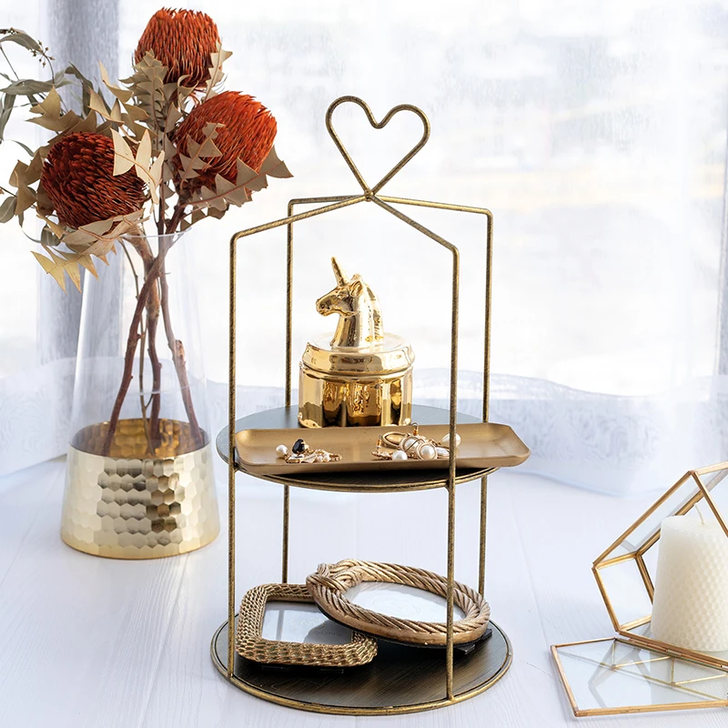 SWEETGO ручное рисование послеобеденный чай Держатели клетка для хранения стеллажи для торта стол сладкие конфеты бар десерт магазин украшения дома