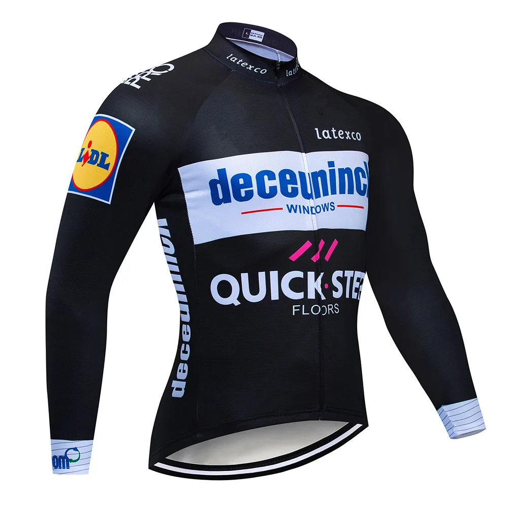 QUICK STEP Велоспорт Джерси для мужчин 2020 Ropa Ciclismo Hombre с длинным рукавом roubaix maillot bicicleta