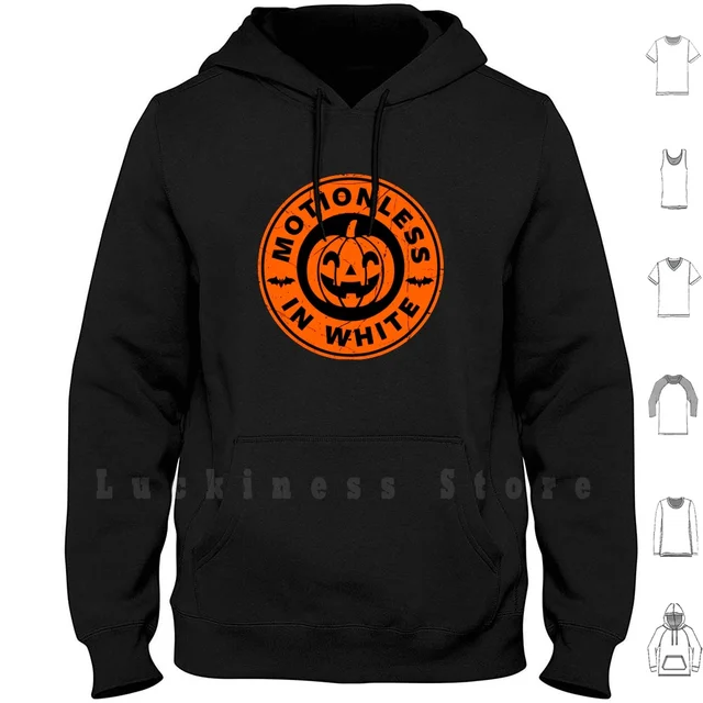 Orange Hoodie Long Sleeve Motionless 