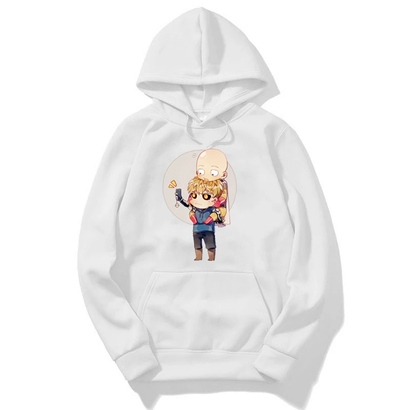 Толстовки для мальчиков с принтом «One Punch Man»; детская толстовка с капюшоном для мальчиков и девочек; одежда в стиле Харадзюку; зимнее теплое пальто с капюшоном для подростков