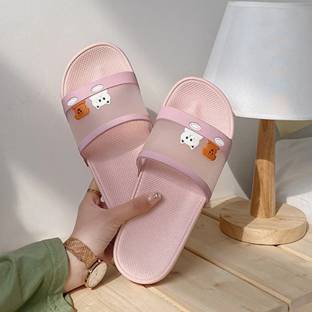 pink beach sandals