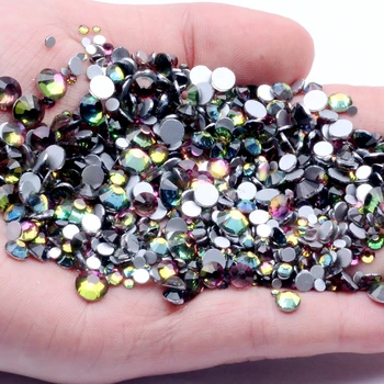 

Non Hotfix Crystal Rhinestones Rainbow SS3-SS34 And Mixed Sizes 3D Nails Garments Decoration Flatback Glue On Strass Stones