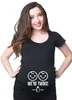 2021 Funny Maternity T-shirt Cute Comfortable Pregnancy T-shirt Twins Pregnancy T-shirt Summer Short Sleeve Tee Shirts Drop Ship 3