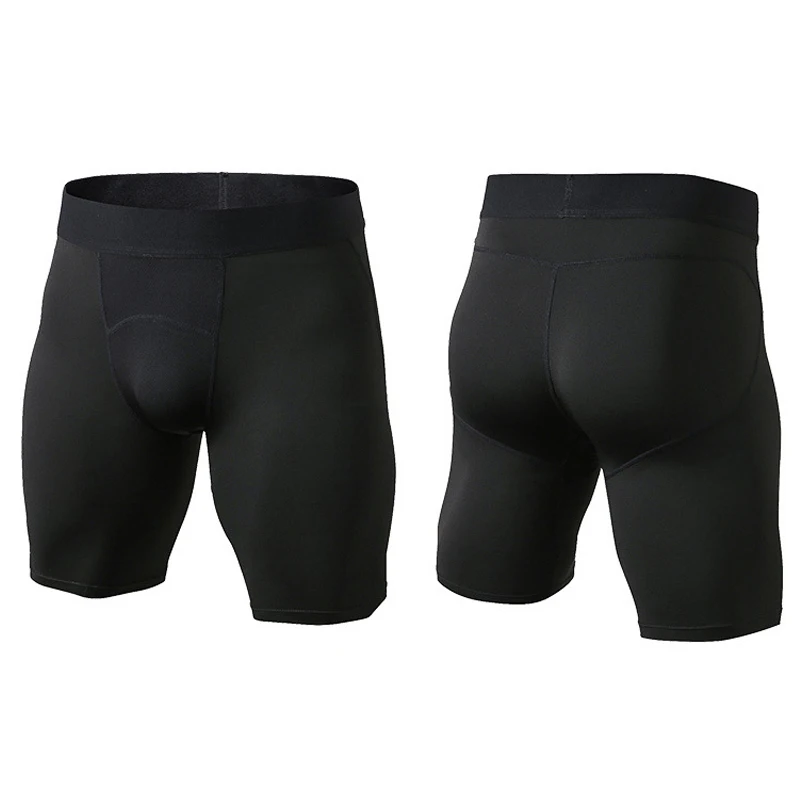 Summer Breathable Mesh Patchwork Running Tights Men Compression Gym Fitness Shorts Quick Dry Elastic Short Pants Customized