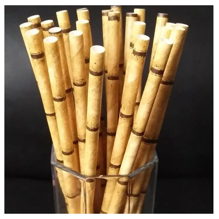 Tanio 25 sztuk bambus Panda słomki sklep