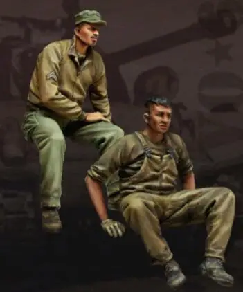 1/35 масштаб Неокрашенная фигурка из смолы Fury 5 фигурок