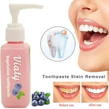 100 мл прессованная зубная паста удаление пятен отбеливание черника зубная паста борьба с кровотечением десен инструмент для отбеливания зубов