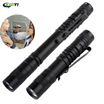 

Mini LED Pen Torch Portable Penholder Led Flashlight Night Walking Lighting Car Maintenance Work Lanterna LED Torch Waterproof