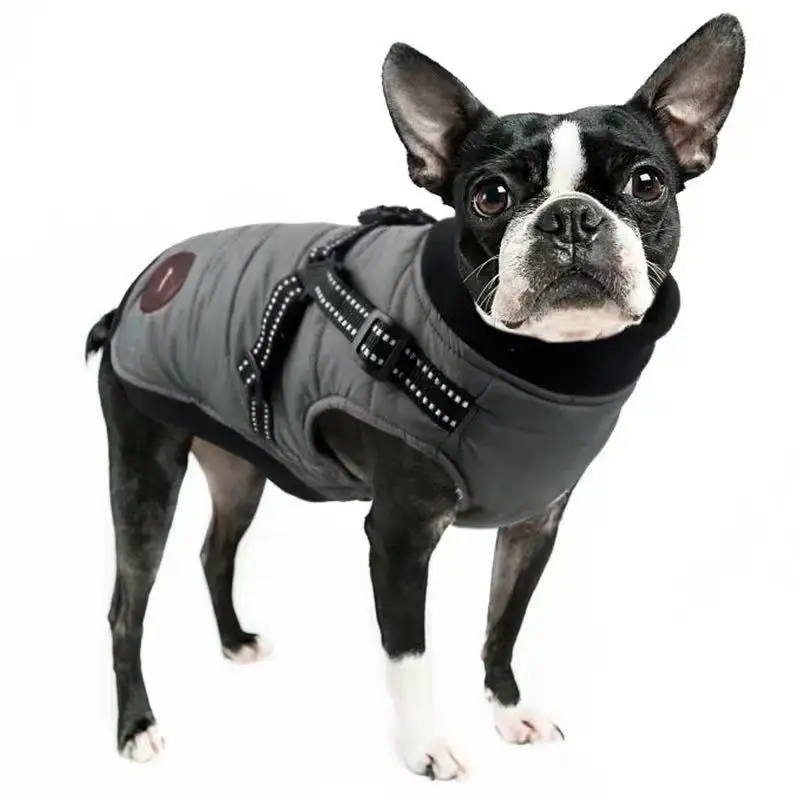 Зимняя одежда для собак, теплая водонепроницаемая куртка-жгут, пальто для маленьких и средних собак, плюшевый мишка-пудель, жилет с подкладкой для щенков-питомцев