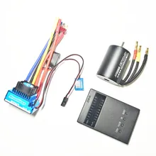 Motor sem escova, 3650 3100kv 3900kv 4300kv motor/45a 60a 80a 120a controlador de velocidade elétrica esc sem escova para 1:10 1/10 rc carro carro