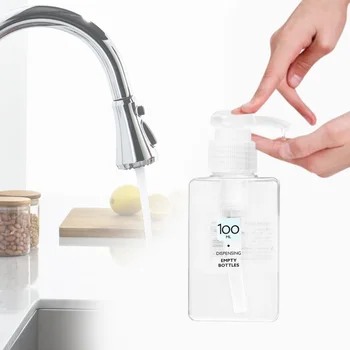 

2020 100ML Travel Clear Foaming Bottle Liquid Soap Whipped Mousse Points Bottling Shampoo Lotion Shower Gel Foam Pump Bottles