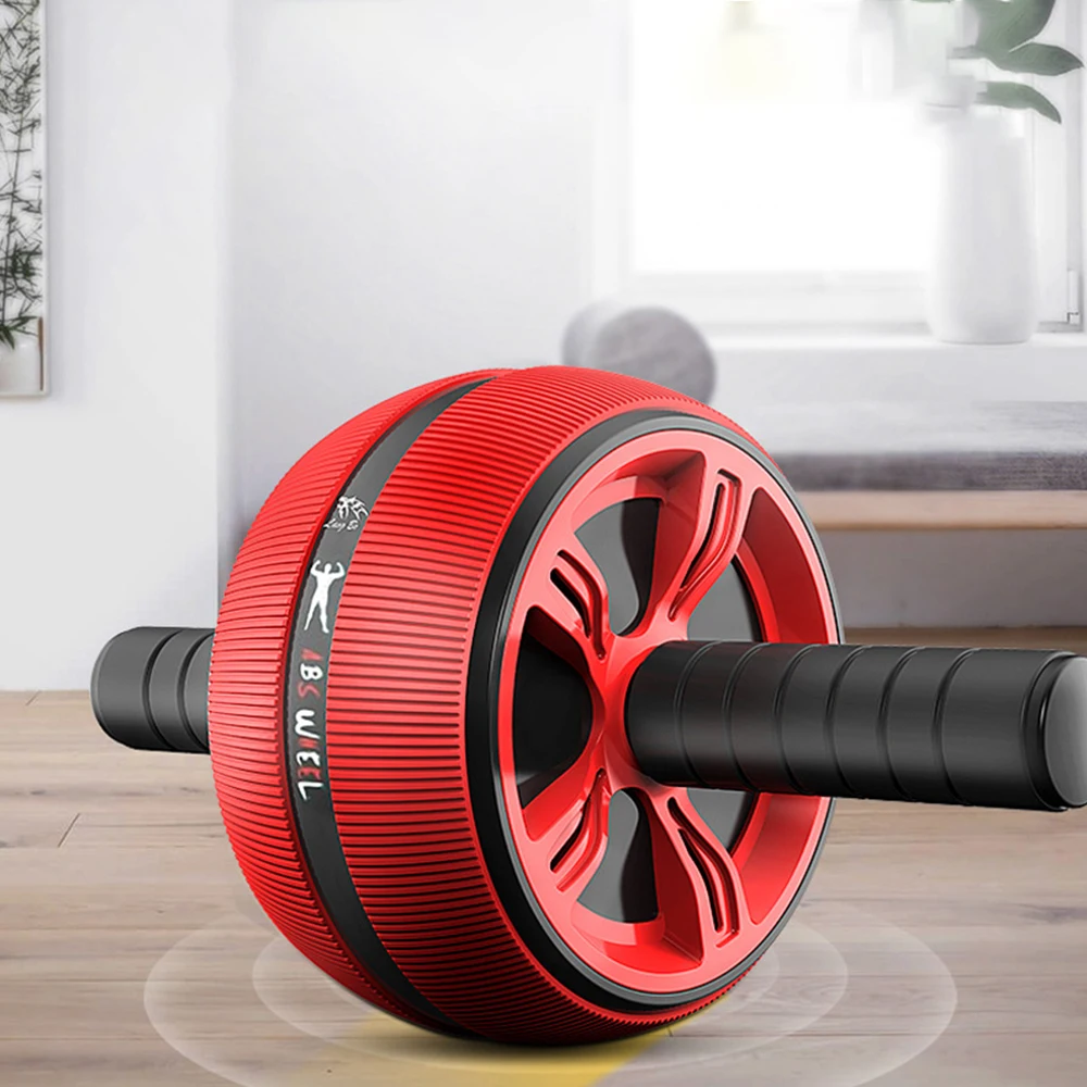 Silent TPR Abdominal Wheel Roller Trainer Fitness Equipment Body Building