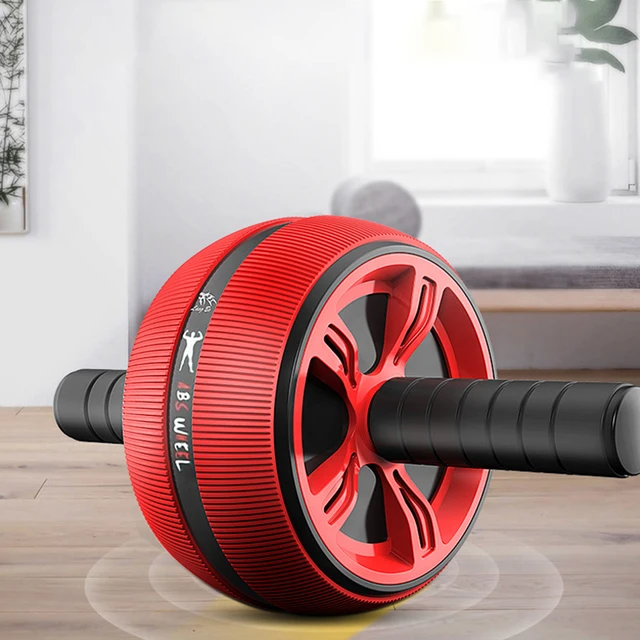 US $14.47 Silent TPR Abdominal Wheel Roller Trainer Fitness Equipment Body Building