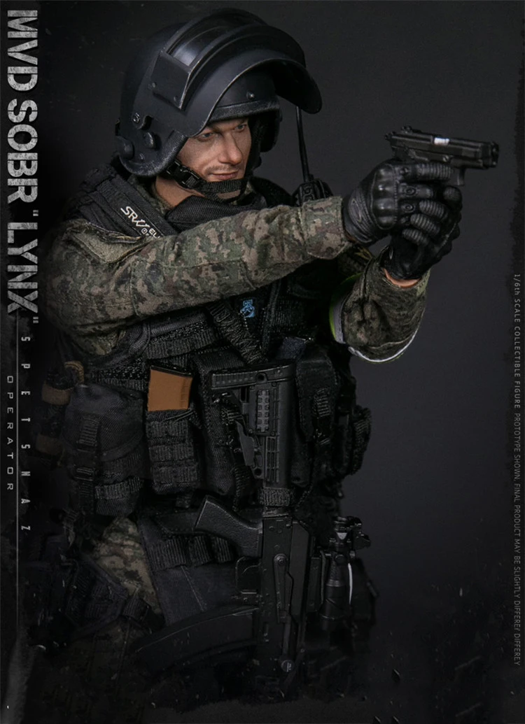 Коллекционная 1/6 шкала полный набор Мужская игровая фигурка военного 78058 русский спецназ MVD SOBR LYNX для фанатов коллекция подарки