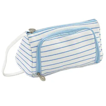 

New Lovely Unisex Student Pen Pencil Case Ruler Holder Canvas Storage Bag Organizer
