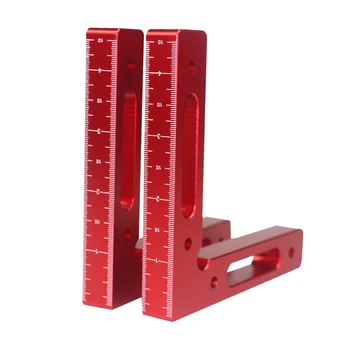 

Aluminium Alloy 90 Degree 120x120mm Precise Clamping Square Woodworking Square Positioning Right Angle Positioning Ruler