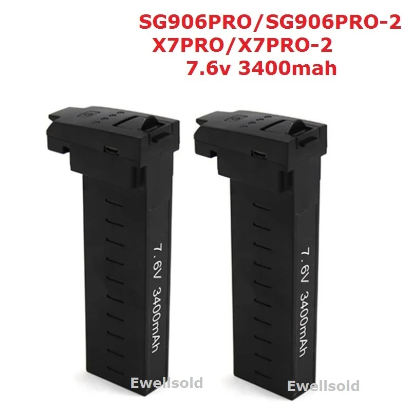 SG906 Pro/SG906 pro 2/SG906 pro-2/X7PRO/X7PRO-2/X193 GPS RC drone spare parts battery 7.6V 3400MAH Lipo accessories | Игрушки и хобби