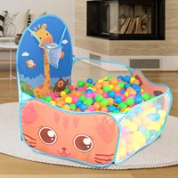 Foldable Cartoon Outdoor Sports Playground Kids Children Ocean Ball Pit Pool Baby Tent Ball Basket Gaming Toys Educational Toy 1