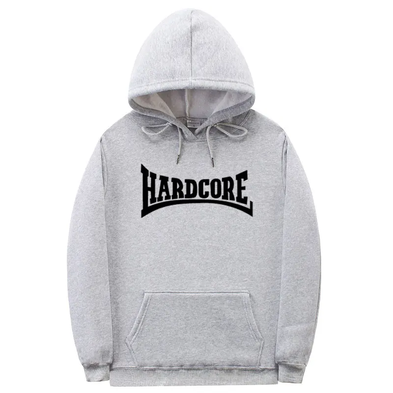 Light gray MS497 Hardcore Толстовка для мужчин и женщин, флисовая толстовка, модная, азиатская, негабаритная, крутая, веселая, осенняя и зимняя, пара толстовок, пуловер, S-3XL - Цвет: Light gray MS497