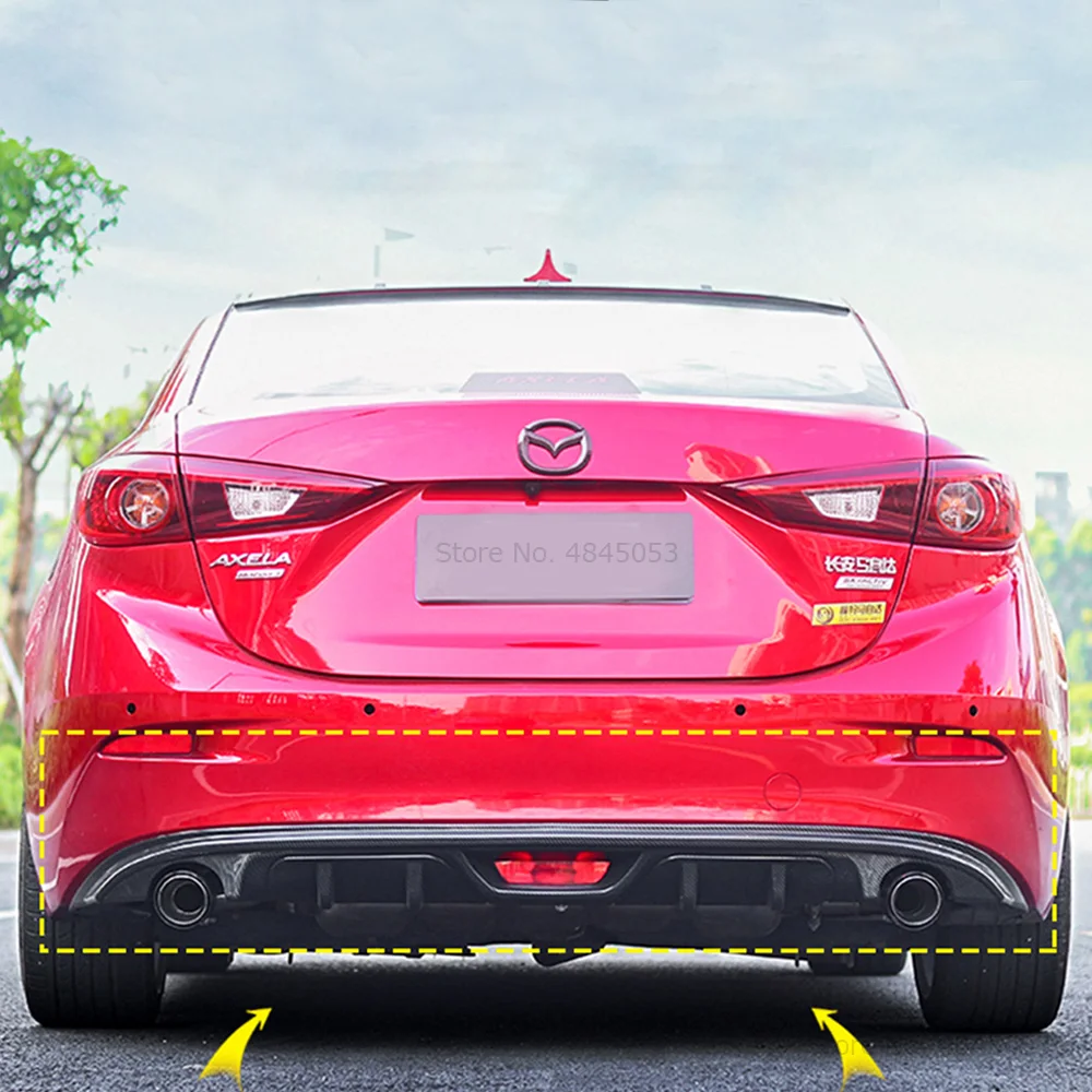 AITWATT для Mazda 3 Axela Sedan 2017 2018 2019 комплект кузова спойлер Углеволокно задний бампер