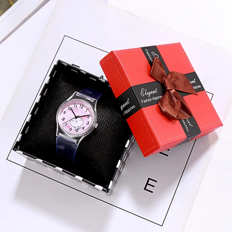Новое поступление, маленькие свежие женские наручные часы, прозрачные ...