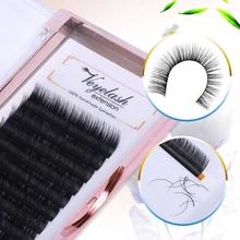 WOWANGEL Lash дизайн 1 чехол все размеры C D curl ресницы для наращивания накладные норковые Черные Накладные ресницы для сгибания