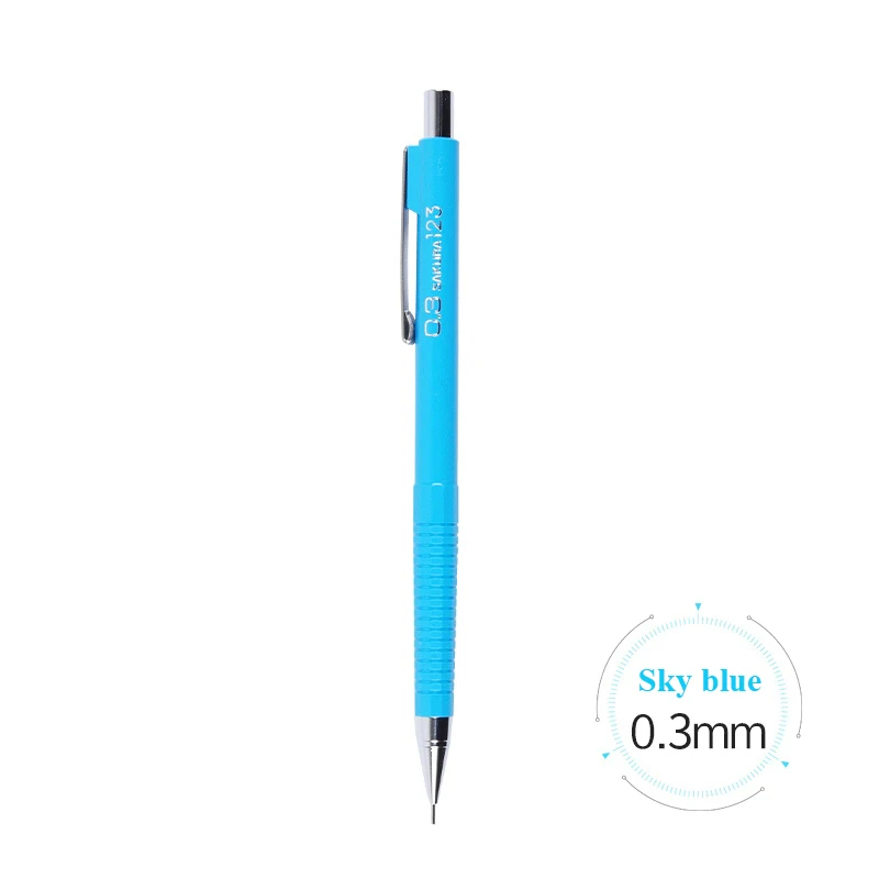 0.3mm Sky blue SAKURA студент механический карандаш 0,3/0,5/0,7/0,9 мм автоматический карандаш Карандаш для занятий эскиз школьные принадлежности XS-125 - Цвет: 0.3mm Sky blue