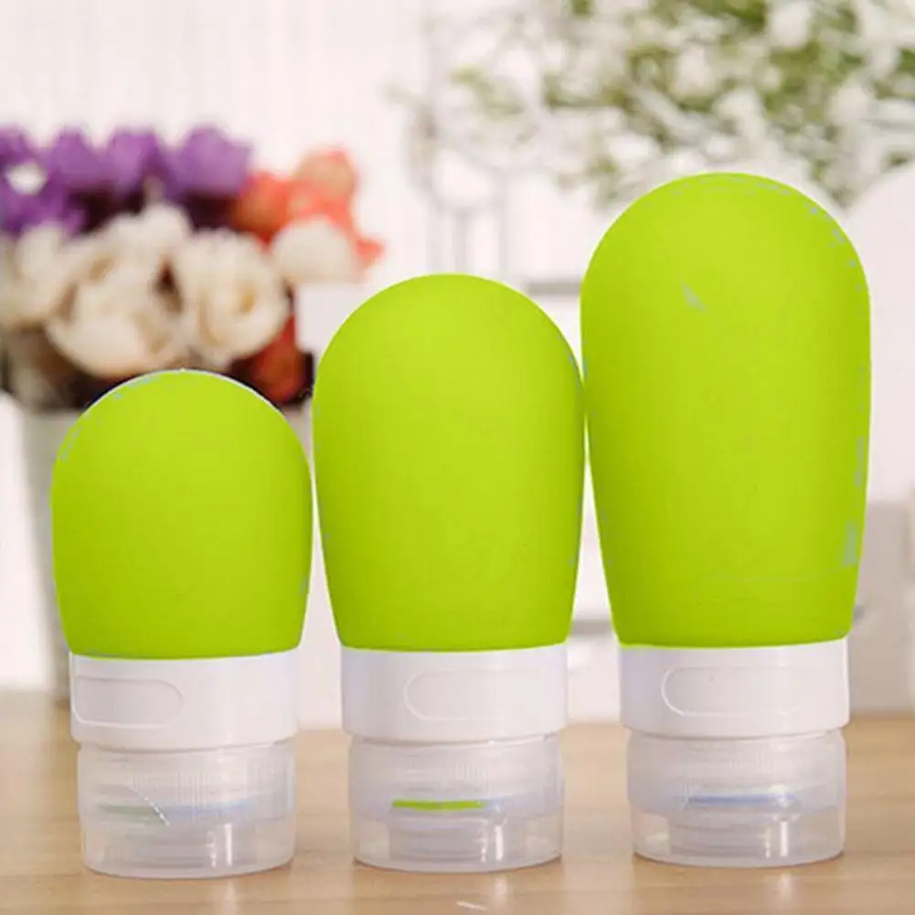 Portable Silicone Travel Bottle Lotion Shampoo Cosmetic Empty Mini Plastic Storage Container Refillable Bottles Accessories