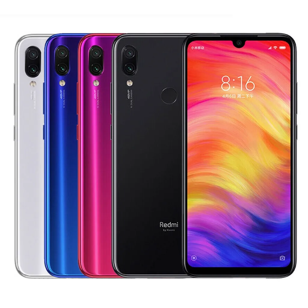 Xiaomi redmi note 7 global 64rom 6. 3 full screen 48. 0mp smartphone смартфон fashion multi-function call smartphone dropship 1 phone Item image