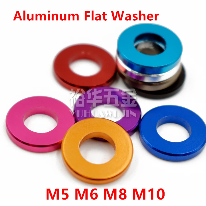 10pcs M5 M6 M8 M10 Aluminum flat washer for RC Model Parts Aluminum countersunk Gasket Washer meson