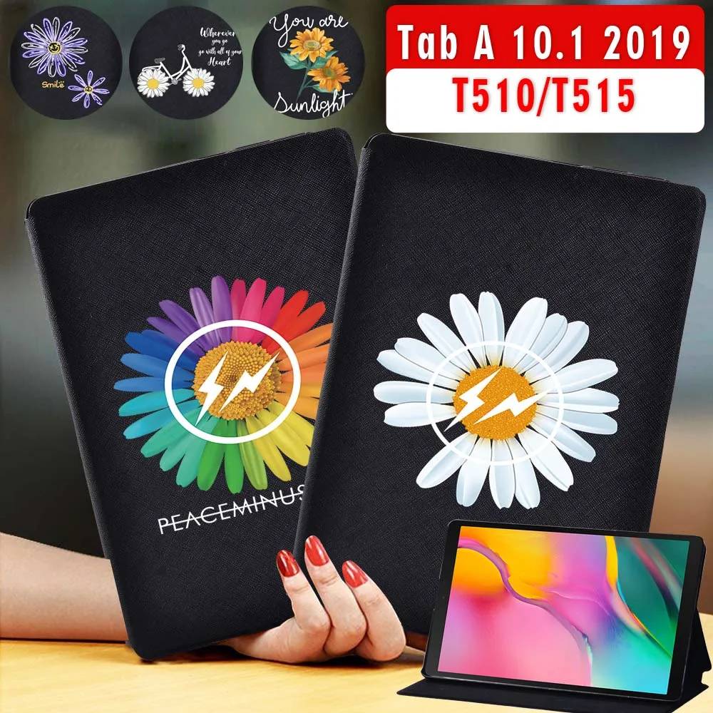 Чехол для планшета Samsung Galaxy Tab A 10 1 дюйма 2019 T510/T515 чехол-подставка из искусственной