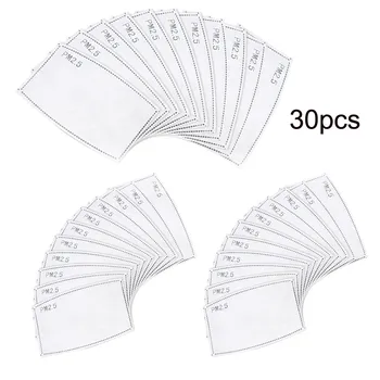 

30PCS Activated Filter Face Mask Filters For Protective Mask Filter Best Replacement accessories mask filter фильтр