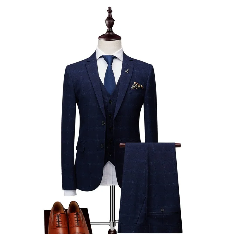 Good Price for  Men's suit latest classic men's suit 3 piece set (jacket + pants + vest) men's wedding groom West d