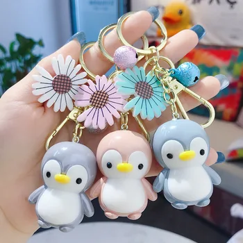 

New Creative Styles Penguin Keychain Lovely Key Chain Schoolbag Backpack Charm Pendant Key Ring Girl Gifts Jewelry 2020